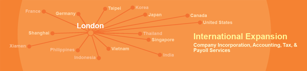 International Expansion for Companies based in LON: Evershine company registration, accounting, tax, payroll services assist your company to expand the business internationally.
